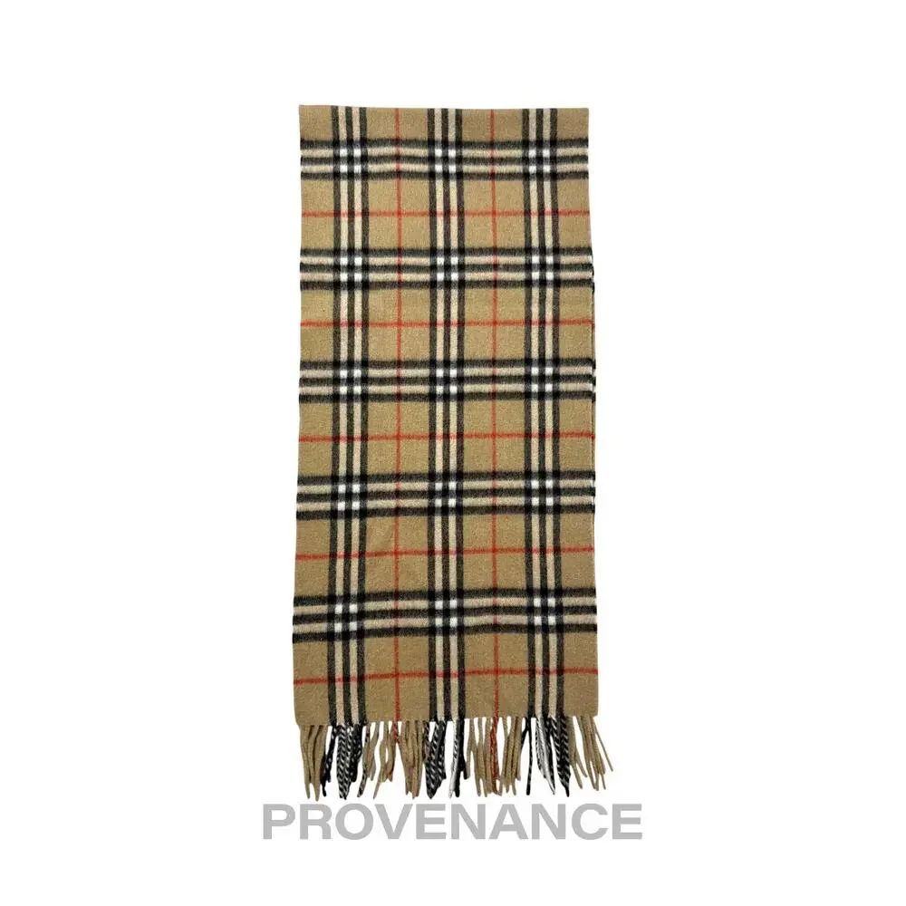 🔴 Vintage Burberrys Scarf Nova Check 100% PURE CASHMERE